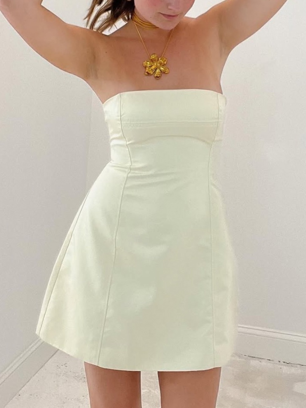 NWT WeWoreWhat mini strapless dress
